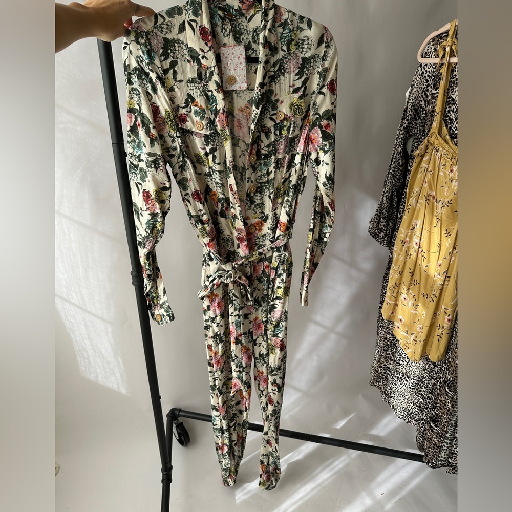 Free People Floral Jumpsuit